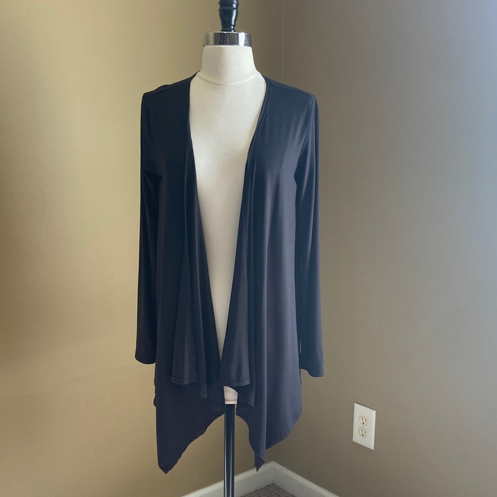 NWT  Women's Black‎ Open Front Cardigan
